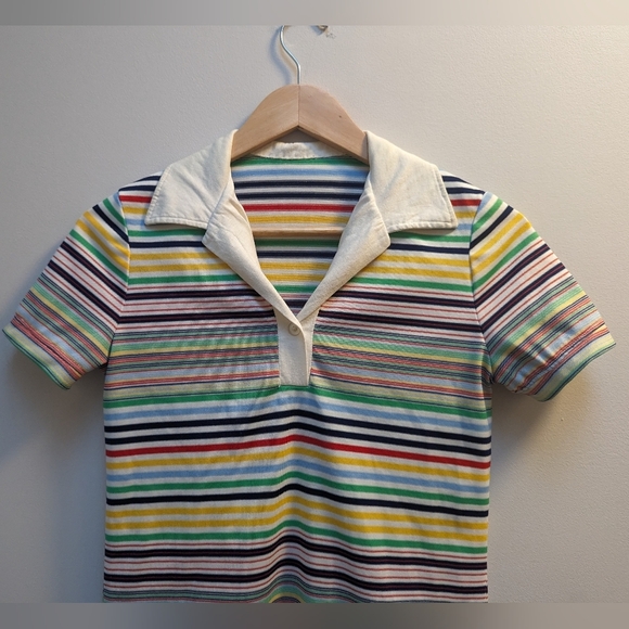 Vintage 1970 Handmade Rainbow Dress - Picture 6 of 11